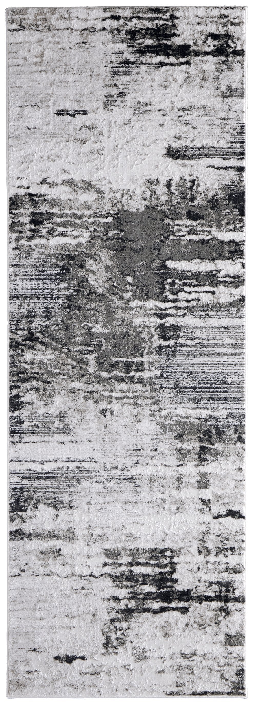 Durable Stain-Resistant Prasad Abstract Distressed Rug with Modern Geometric Design
