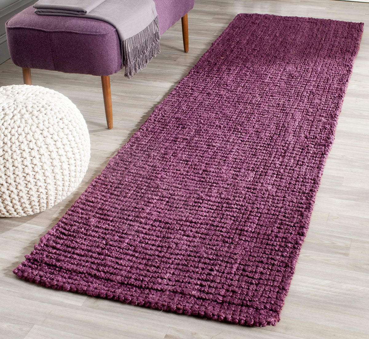 Exquisite Natural Fiber Hand - Woven Jute Pile Rug Ideal for Coastal Living and Sophisticated Beach House Interior Decor