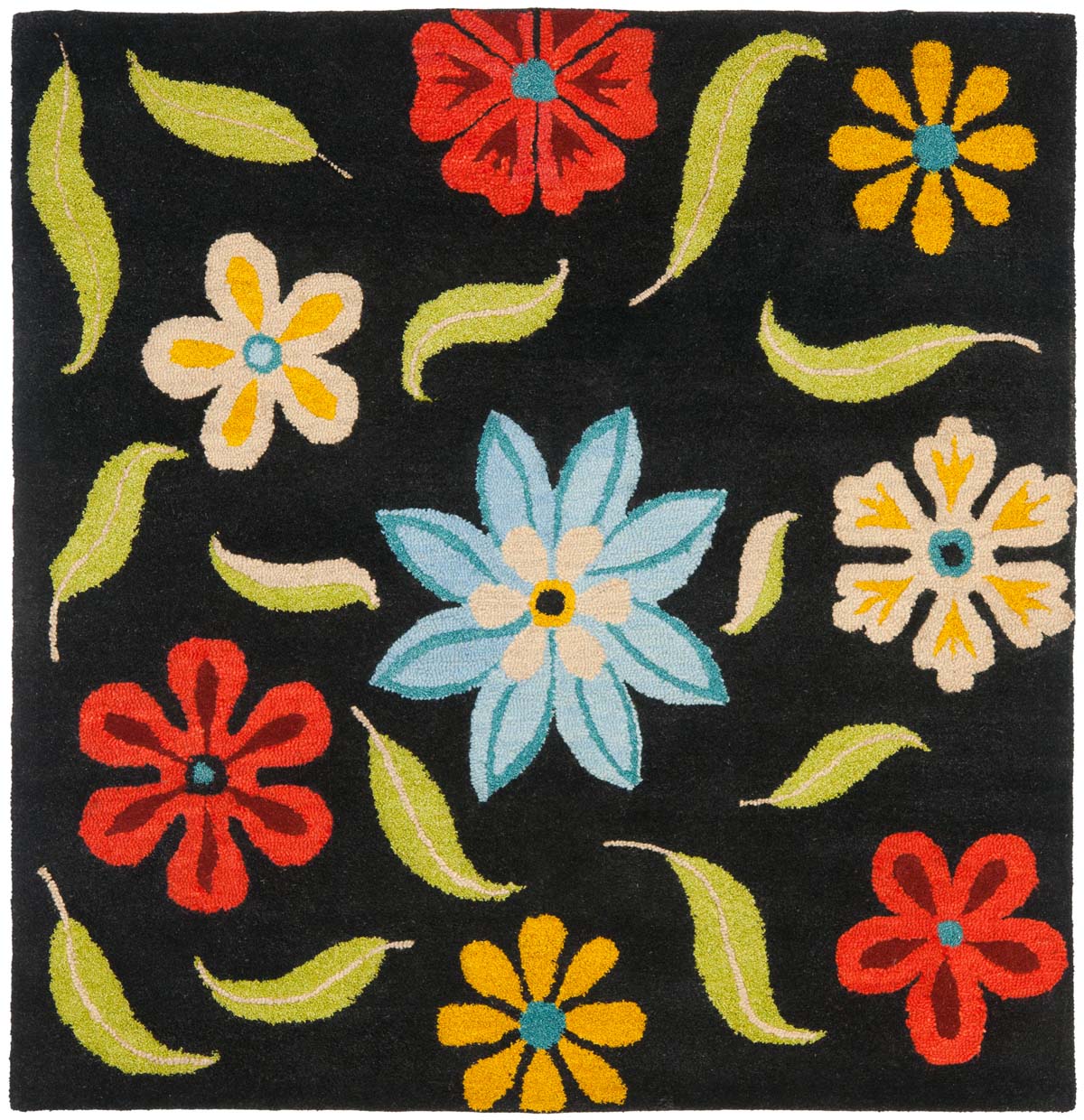 Vibrant Hand - Woven Wool Blossom Rug: A Stylish Upgrade for Your Home Decor