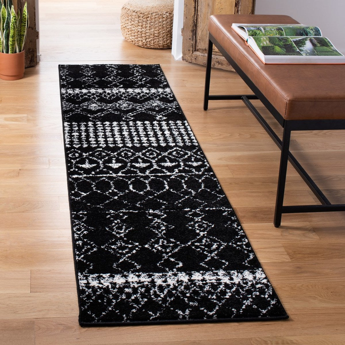 Stylish and Durable Tulum Bohemian Power Loomed Polypropylene Area Rug for Any Space