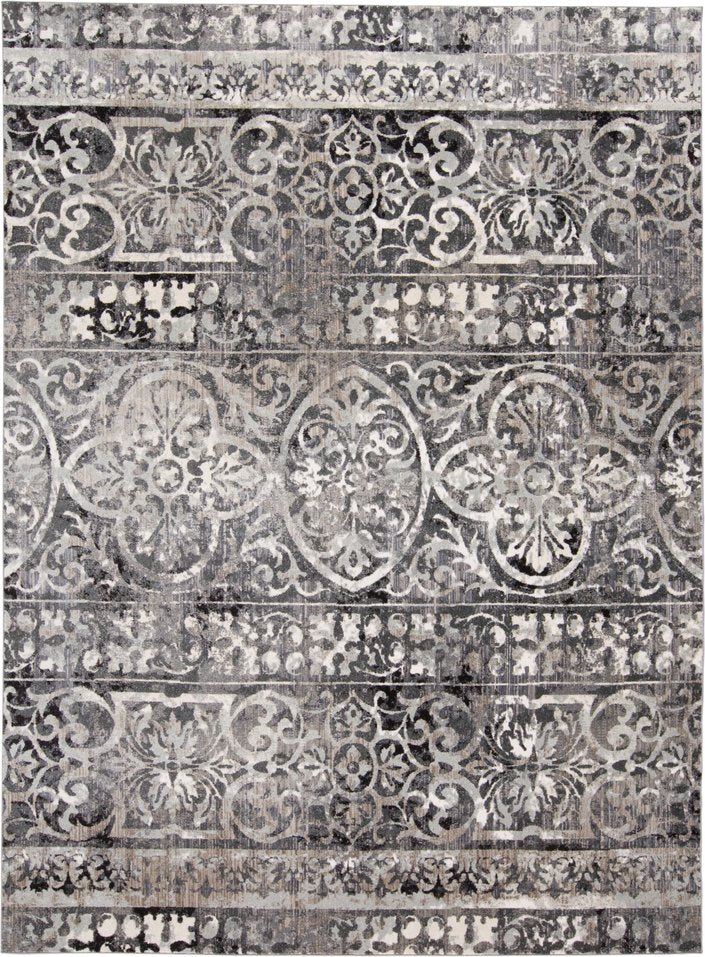 Kano Distressed Trellis Style Area Rug - A Stain and Fade Resistant, Highly Versatile Polypropylene and Polyester Blend Rug for Your Home Decor