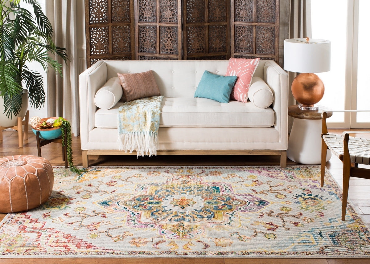 Exquisite Zero Pile Crystal Power Loomed Polypropylene Rug for Contemporary Modern Home Decor Style