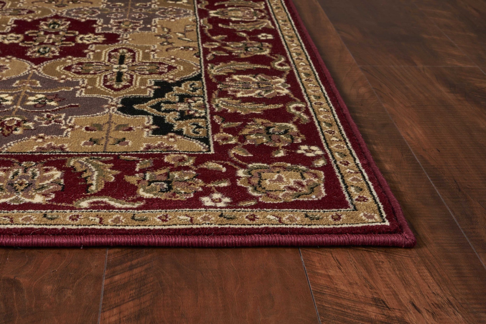 Elegant Machine - Woven Red Area Rug for Cozy and Durable Living Spaces