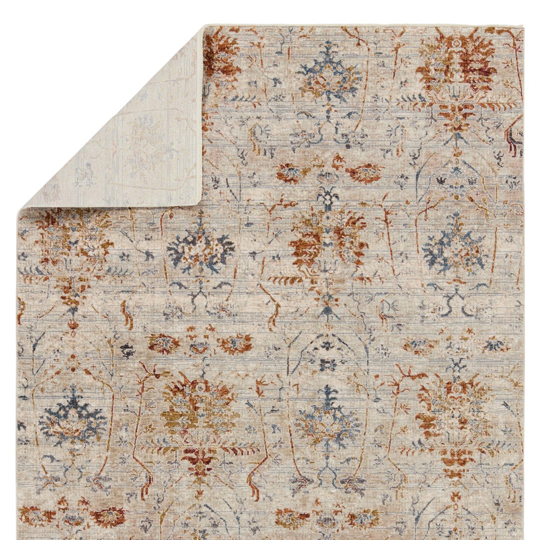 Valentia Ozella VLN23 Indoor Power-loomed Machine-made Traditional Trellis and Floral Area Rug Crafted from 70% Polyester and 30% Viscose