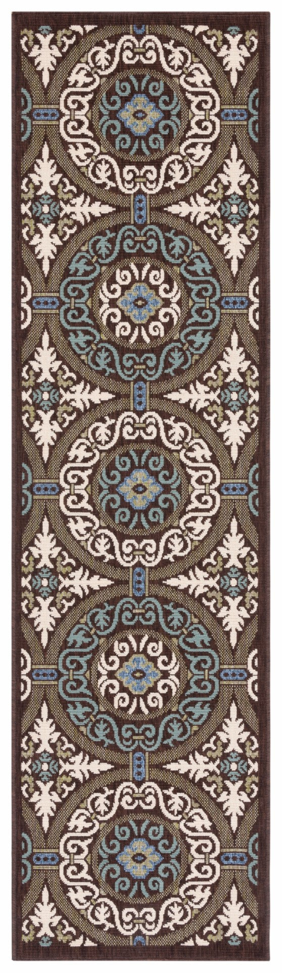 Exquisite Veranda Outdoor Rug with Fashionable Power Loomed Pattern, Sturdy Polypropylene and Polyester Mixture, Authentic Turkish Handicraft