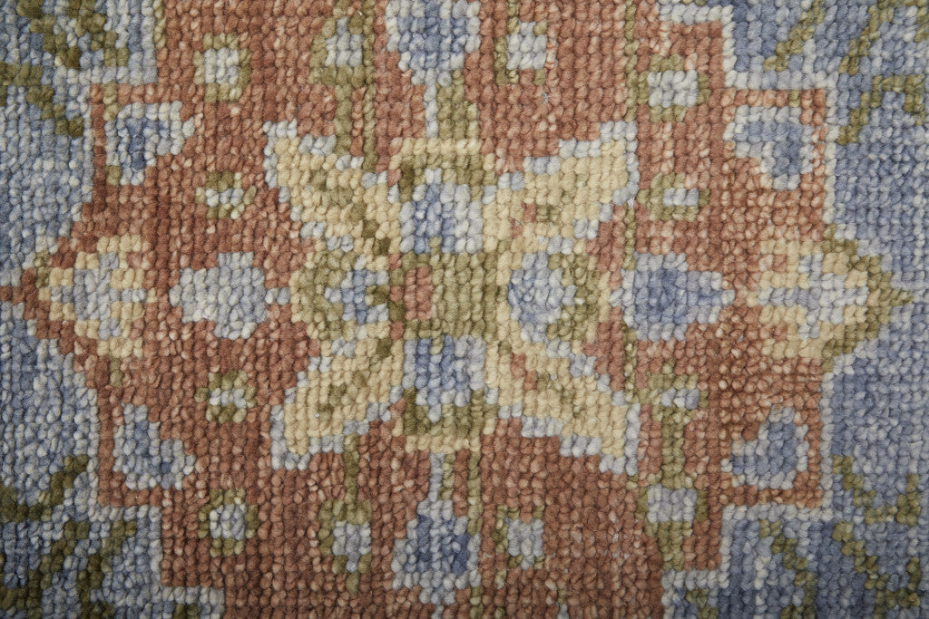 Artisan Hand Knotted Geometric Wool Area Rug with Fringed Tassels – Stylish and Stain-Resistant Home Decor
