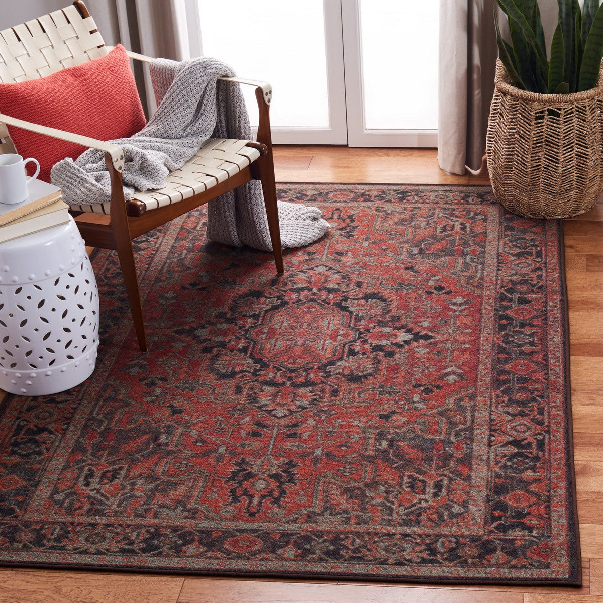 153 Journey Luxury Power - Loomed Transitional Rug: Soft Polyamide, Machine - Washable, Turkish Style