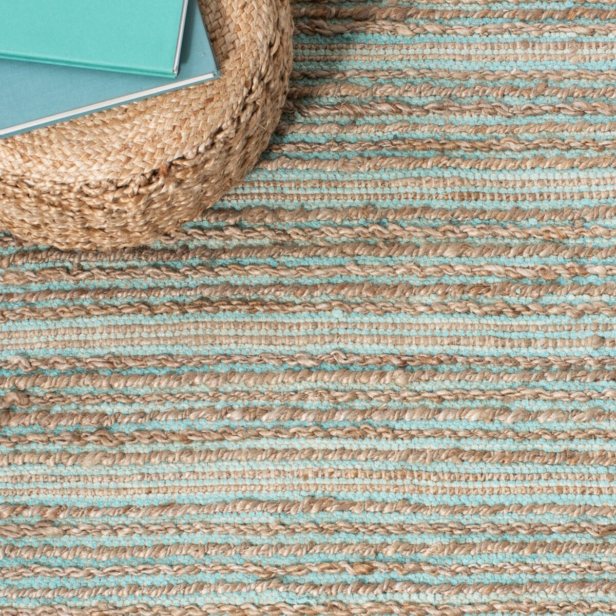 Eco-Friendly and Stylish Hand-Woven Cape Cod Jute and Cotton Area Rug for Your Home Decor