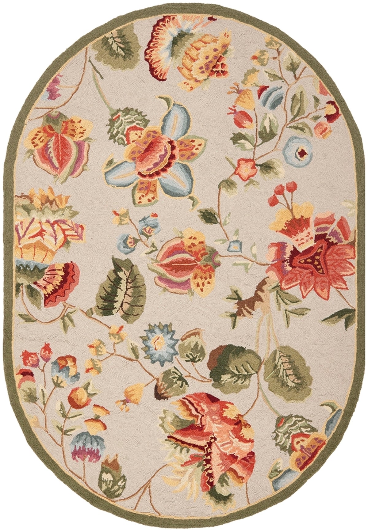 Luxurious Hand-Hooked Wool Area Rug with Exquisite Indian Craftsmanship for Cozy and Stylish Home Decor