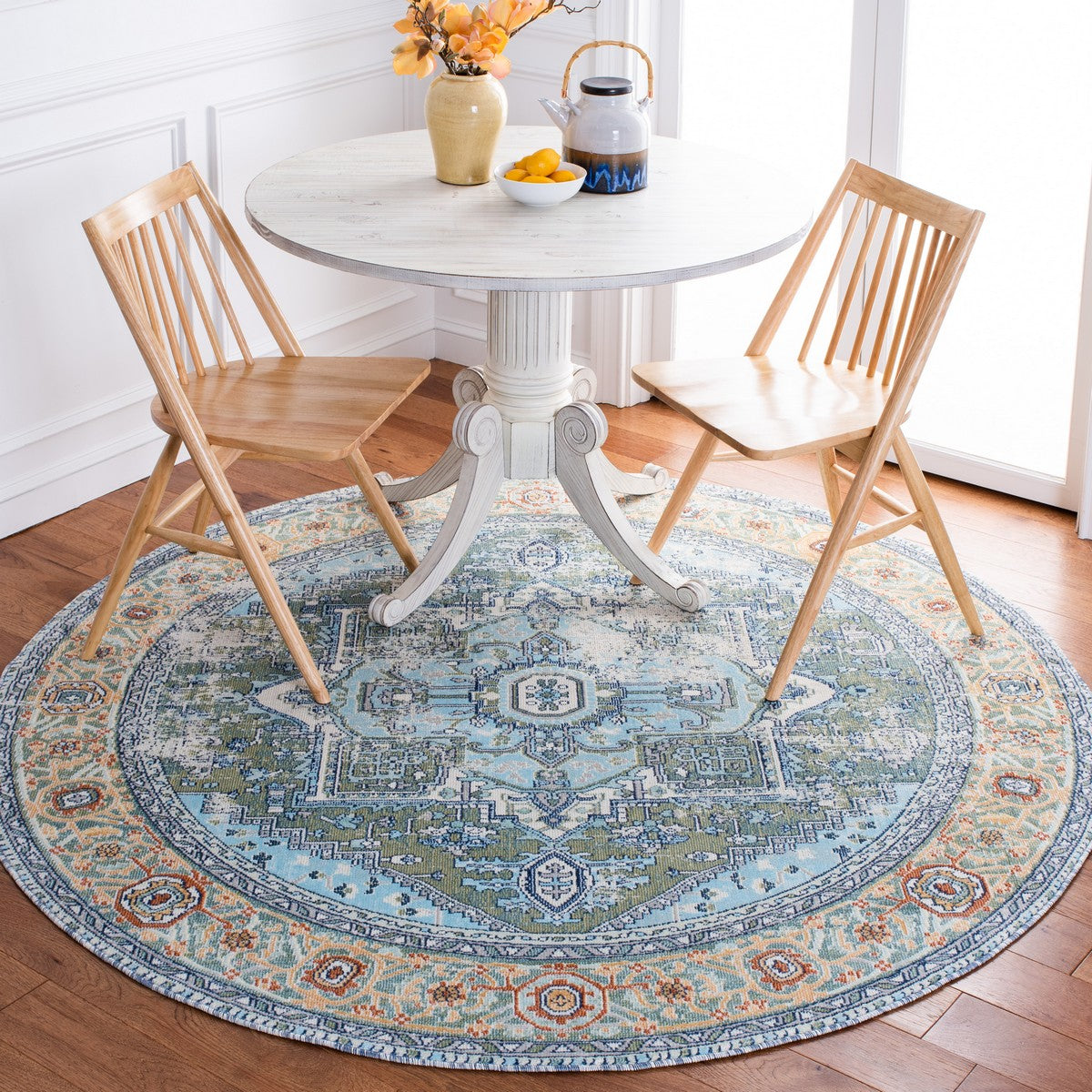 Aria Traditional Power Loomed Polypropylene Indoor Area Rug - Ideal Elegant Design for Every Room in Your Home