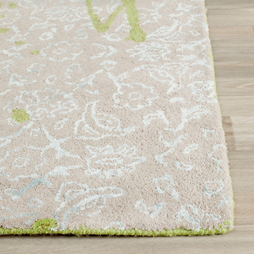 Exquisite Indian Hand-Tufted Wool Pile Rectangle Rug for Your Home