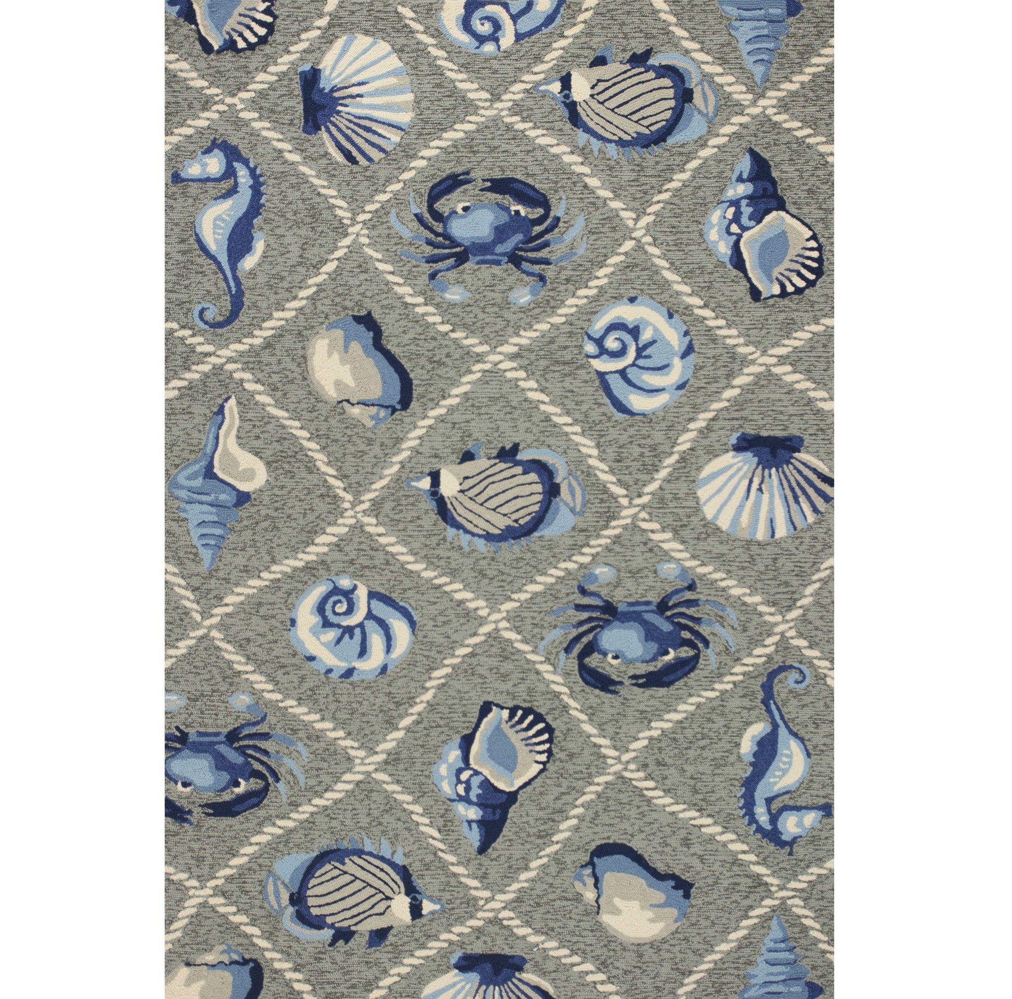 Stylish Gray Handmade Abstract Area Rug for Indoor and Outdoor Decor