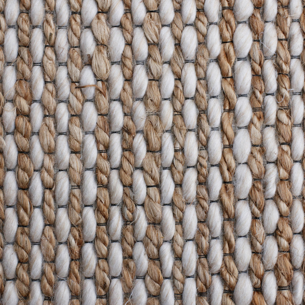 Exquisite Hand-Woven Gray Striped Area Rug for Elegant Home Decor