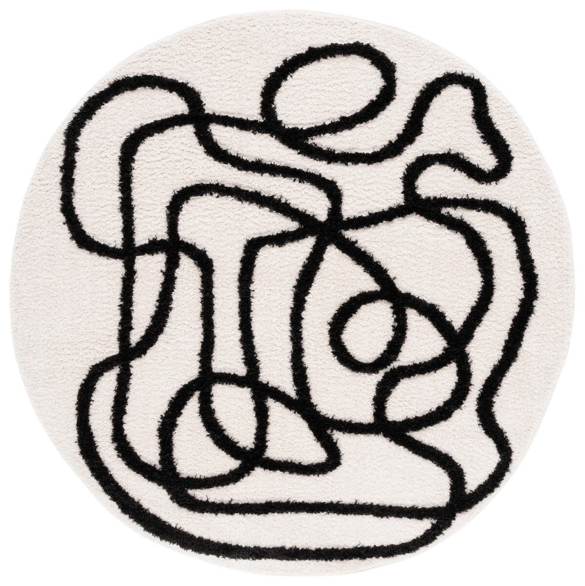 Stylish Modern Polyester Power - Loomed Rug for Elegant Home Comfort