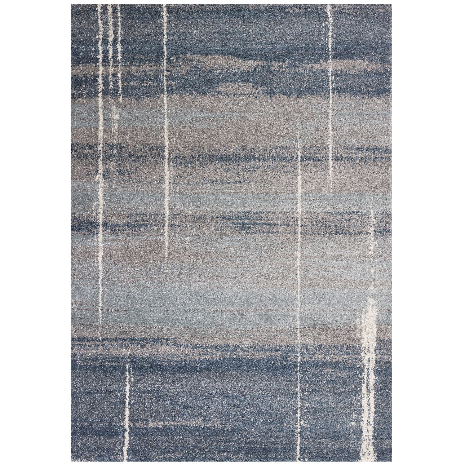 Exquisite Blue Contemporary Area Rug - Luxuriously Plush, Highly Durable, Ideal for Modern Home Interior Decor