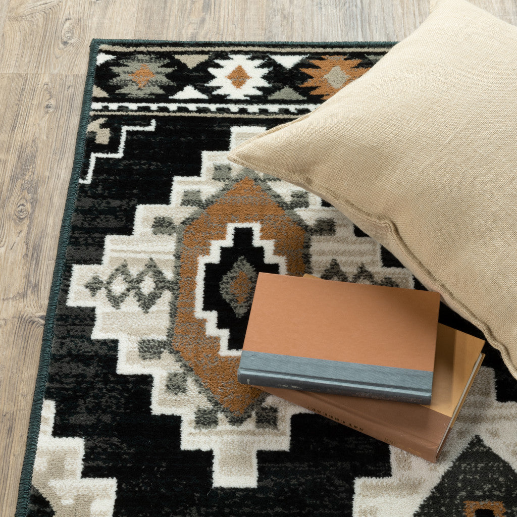 Southwestern Style Power Loom Runner Area Rug - Stain Resistant with Stylish Design for Various Home Spaces