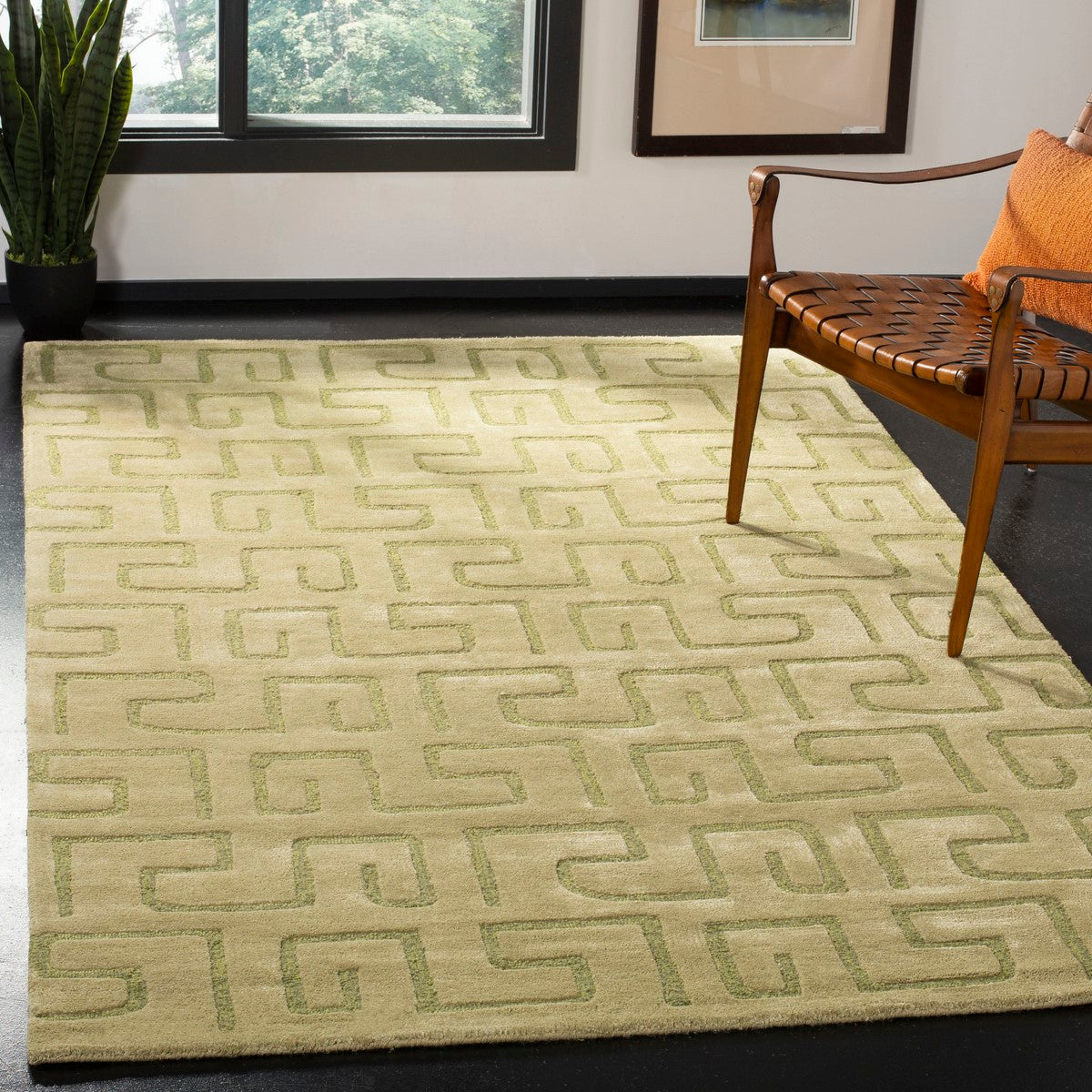 Elegant Transitional Soho Hand - Tufted Wool Pile Rug for Modern & Traditional Homes