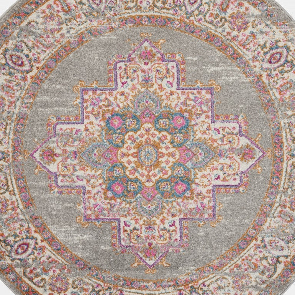 Stylish Gray Power Loom Area Rug for Warm and Comfortable Living Spaces
