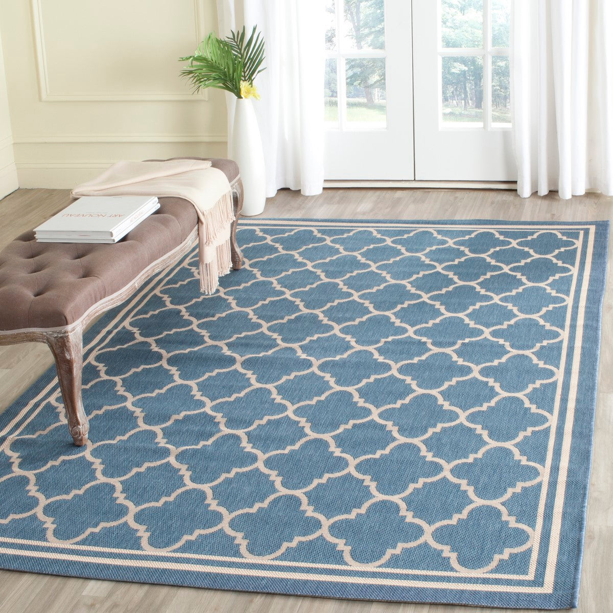 Exquisite Courtyard All-Weather Moroccan-Style Area Rug - Ideal Indoor and Outdoor Floor Decorative Covering