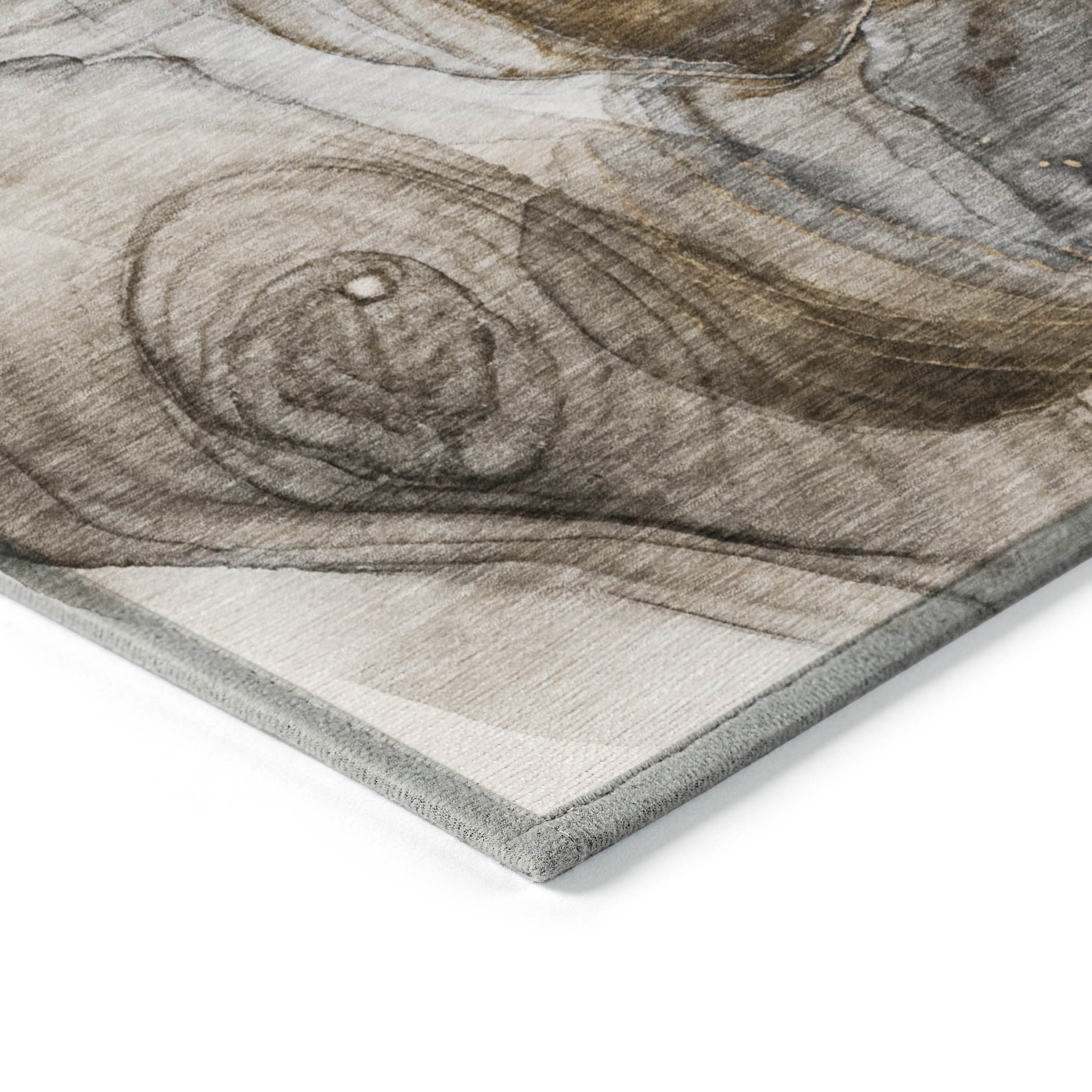 Stylish Purple Washable Non-Skid Abstract Runner Rug for Indoor & Outdoor Use
