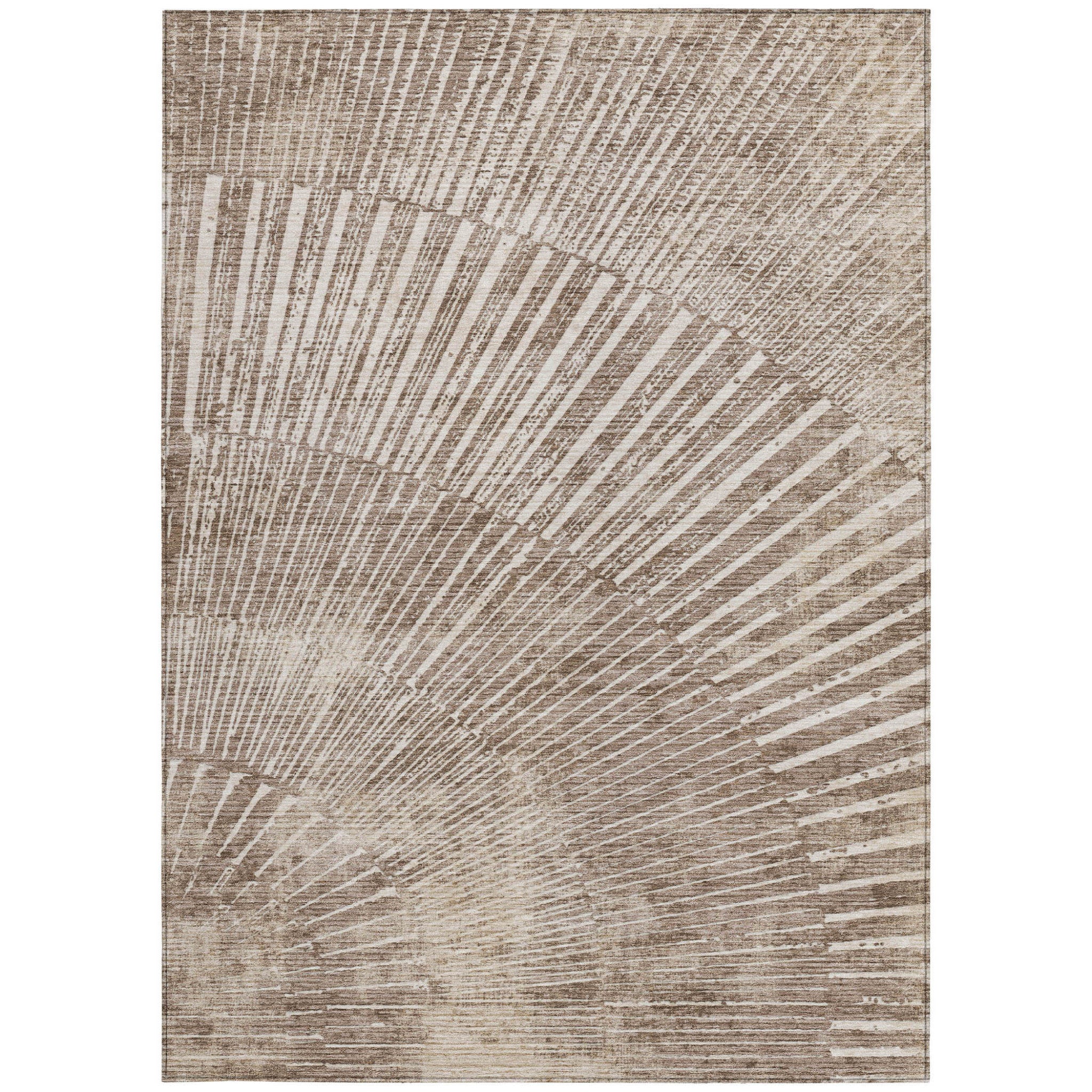 Stylish and Contemporary Abstract Washable Non-Skid and Stain-Resistant Runner Rug Ideal for Both Indoor and Outdoor Spaces