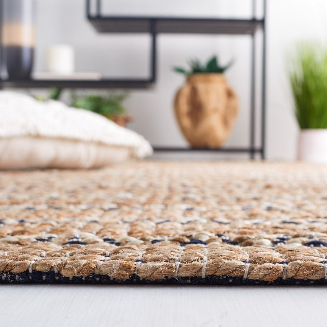 Eco-Friendly Flat Weave Rug Made of Jute and Cotton for Stylish Homes