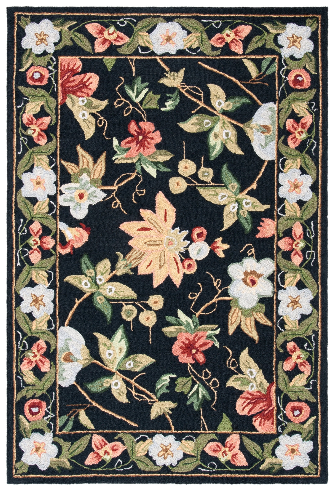 Exquisite Hand-Hooked Wool Pile Rug Hk311: Stunning Design for Warm and Cozy Homes