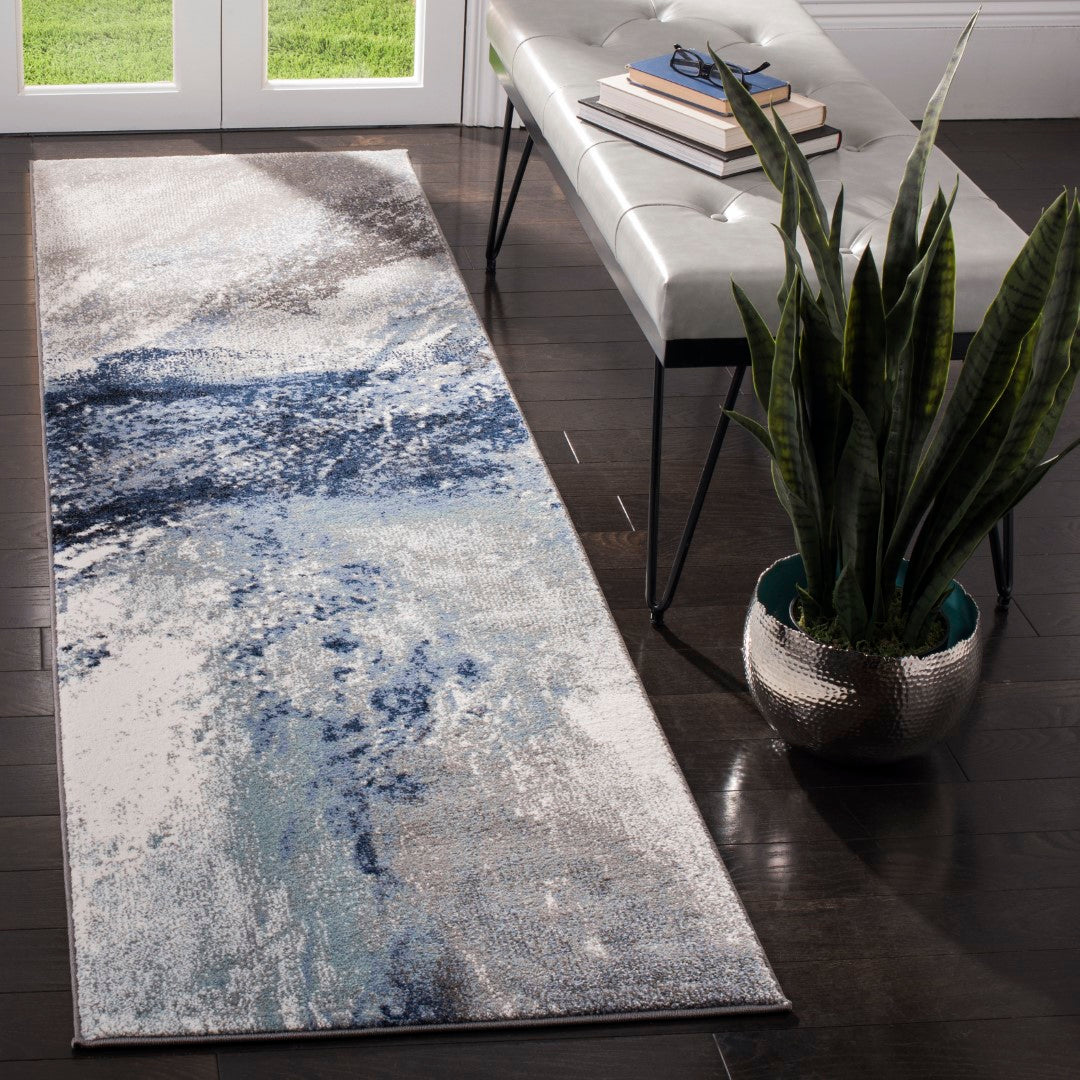 Luxurious Power Loomed Rectangular Galaxy Rug Crafted from Durable Polypropylene with Jute Backing