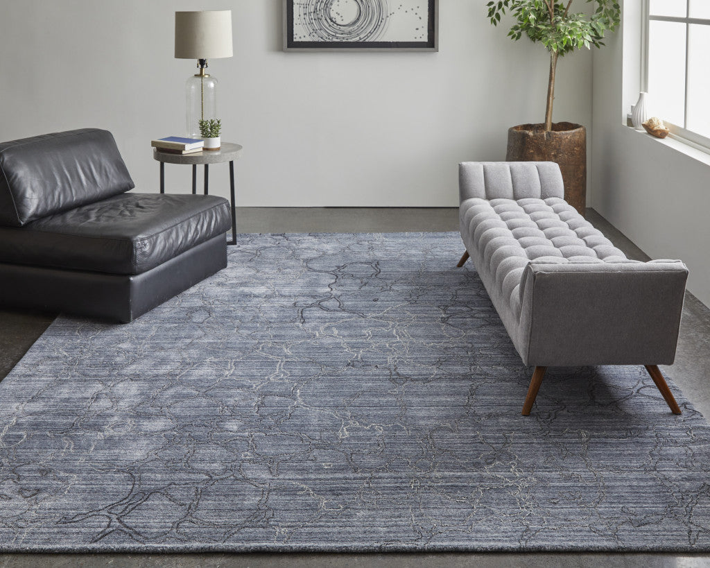 Unique Hand-Woven Abstract Area Rug in Premium Wool Blend for Style and Warmth