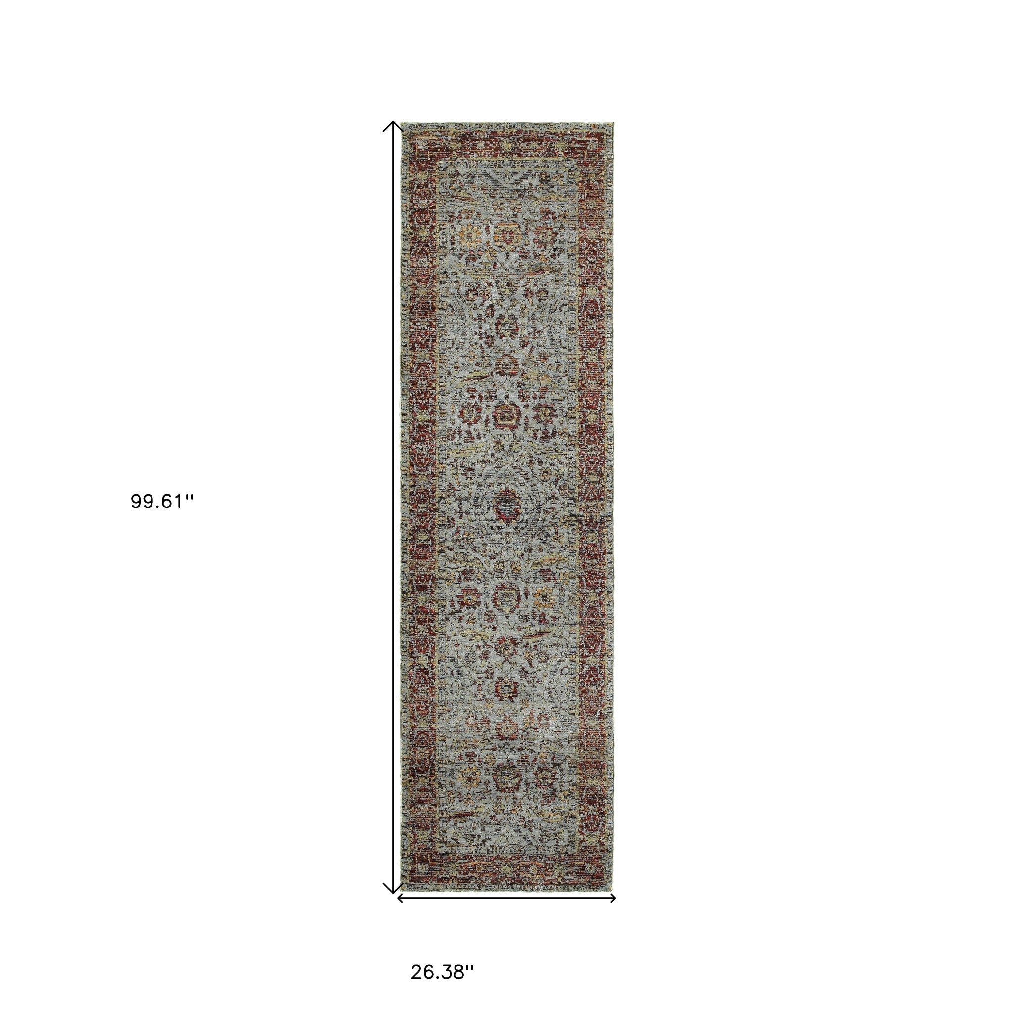 Exquisite Stain - Resistant Blue and Green Oriental Power Loom Area Runner Rug, Ideal for Family Homes with Kids and Pets