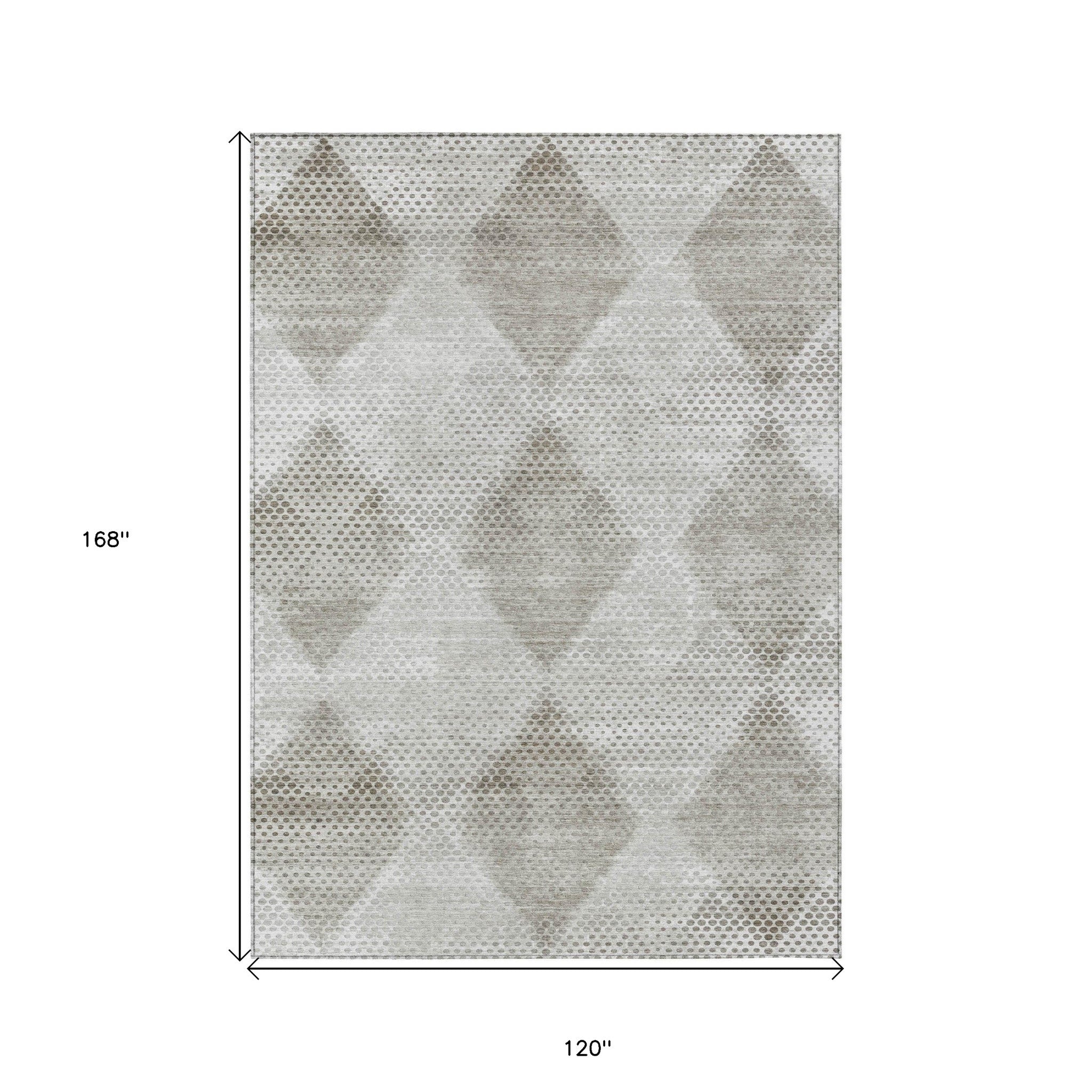 Stylish Blue Geometric Washable & Stain-Resistant Runner Rug for Indoor/Outdoor Spaces