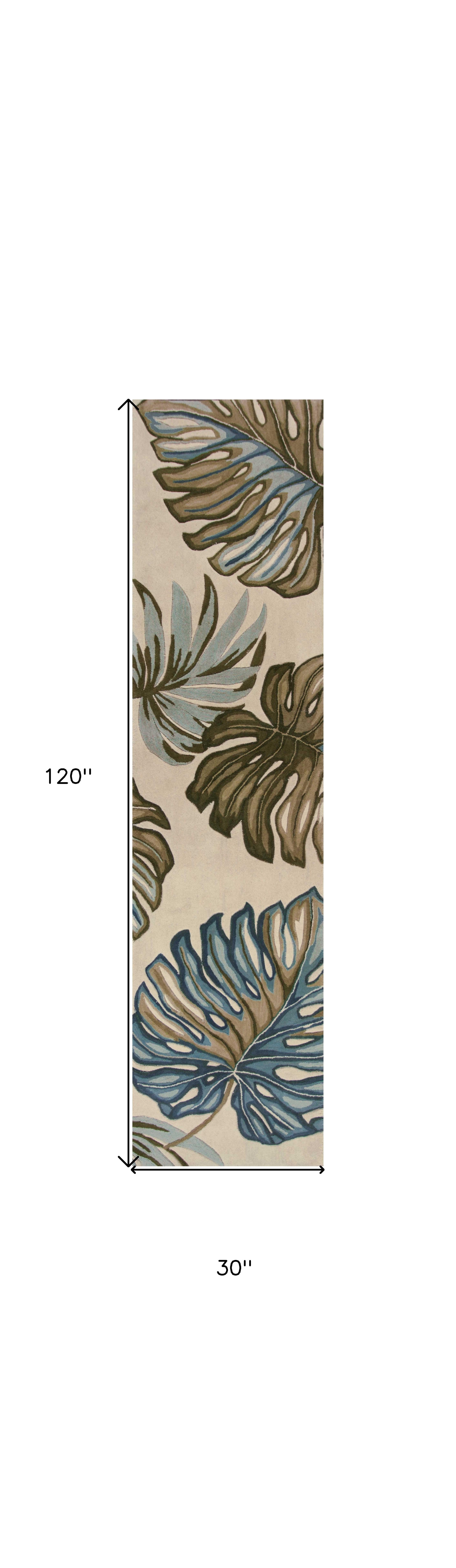 Soft Wool Hand-Tufted Area Rug with Vintage Finish and Striking Floral Design