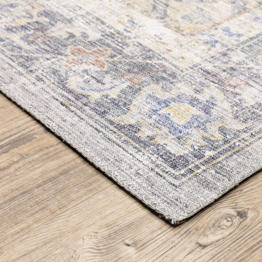 Stain-Resistant Oriental Runner Rug in Vibrant Colors for Kid & Pet Spaces