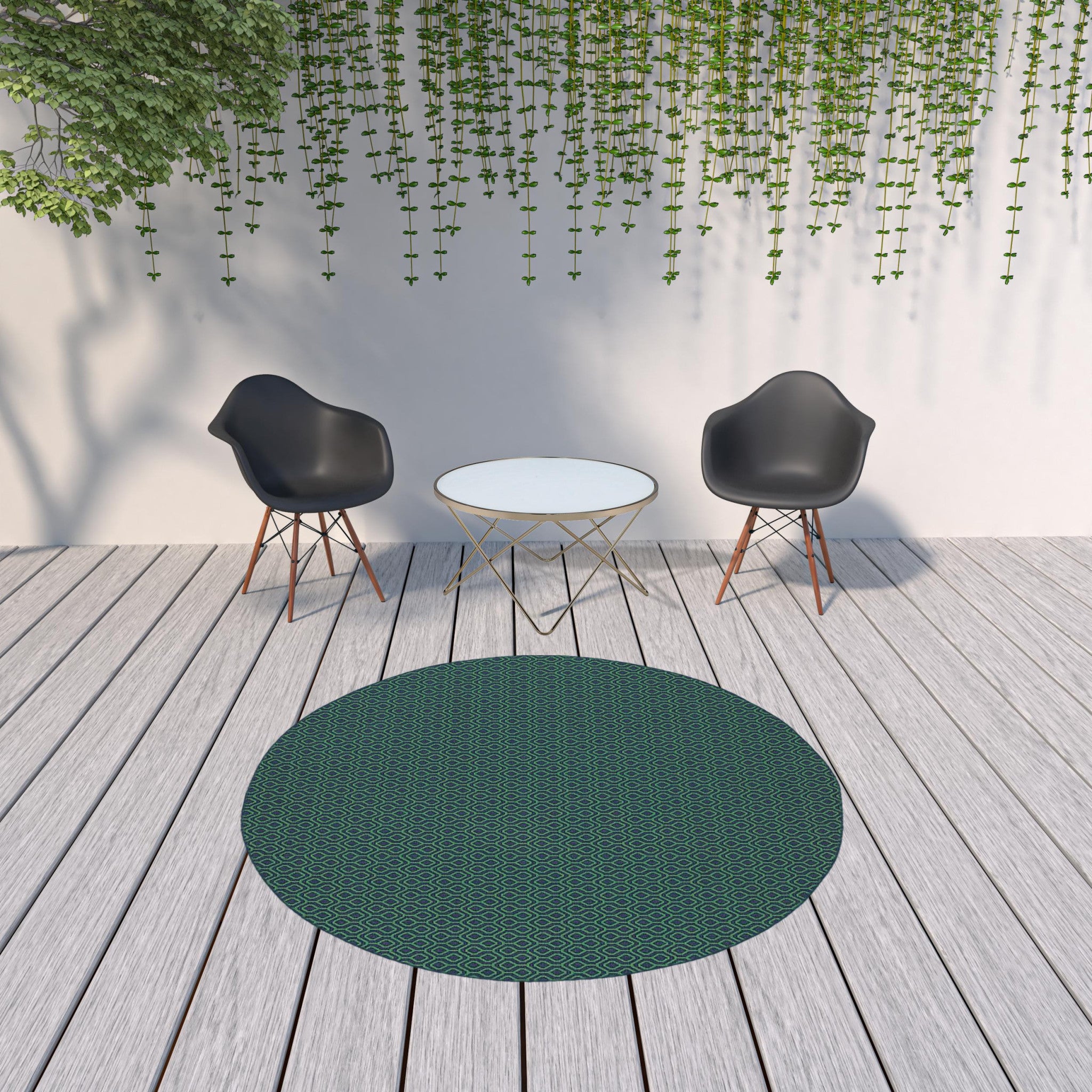 5x8 ft Stain-Resistant Geometric Outdoor and Indoor Area Rug for Decorating Your Living Spaces
