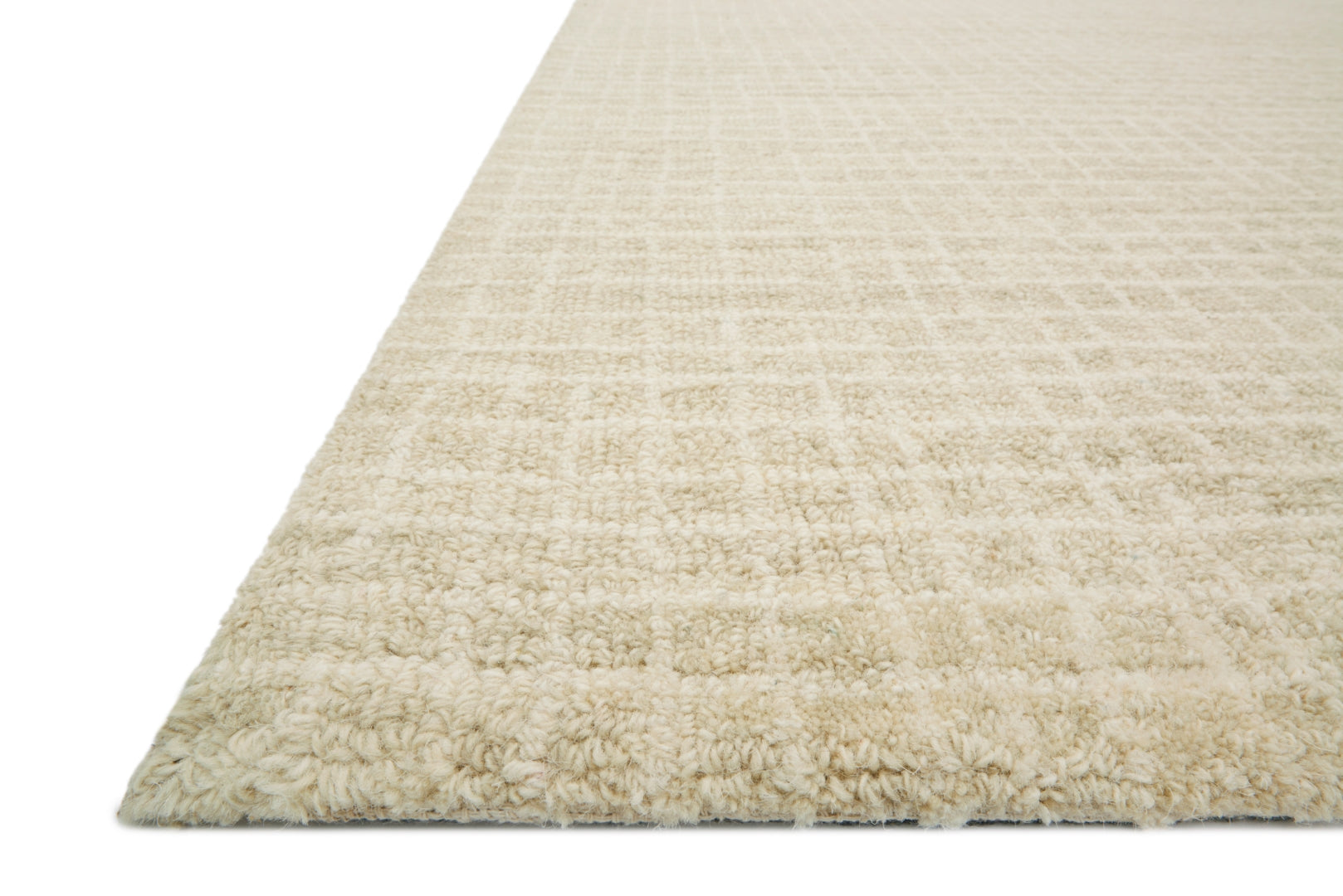 Giana Transitional Hooked Wool Rug - 100% Wool with Textured Watercolor Design for Elegant Spaces