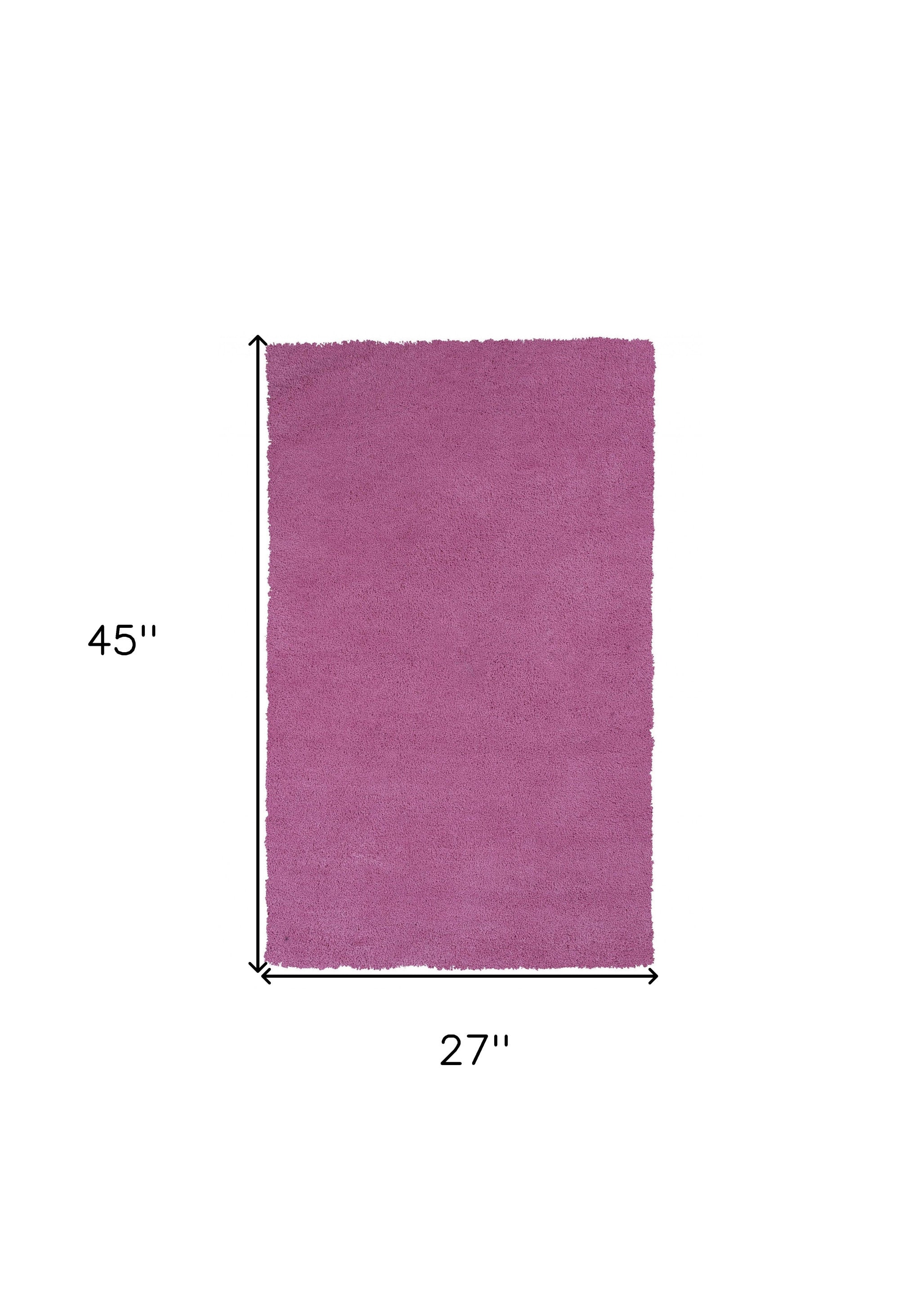 Gorgeous and Long - lasting Modern Hot Pink Polyester Shag Area Rug to Transform Your Living Space