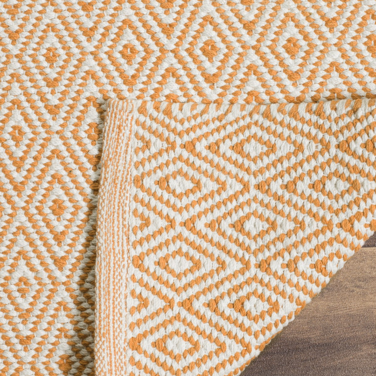 Montauk MTK515 Handmade Cotton Flat - Weave Rug Featuring a Classic Ikat Design for Elegant and Stylish Homes