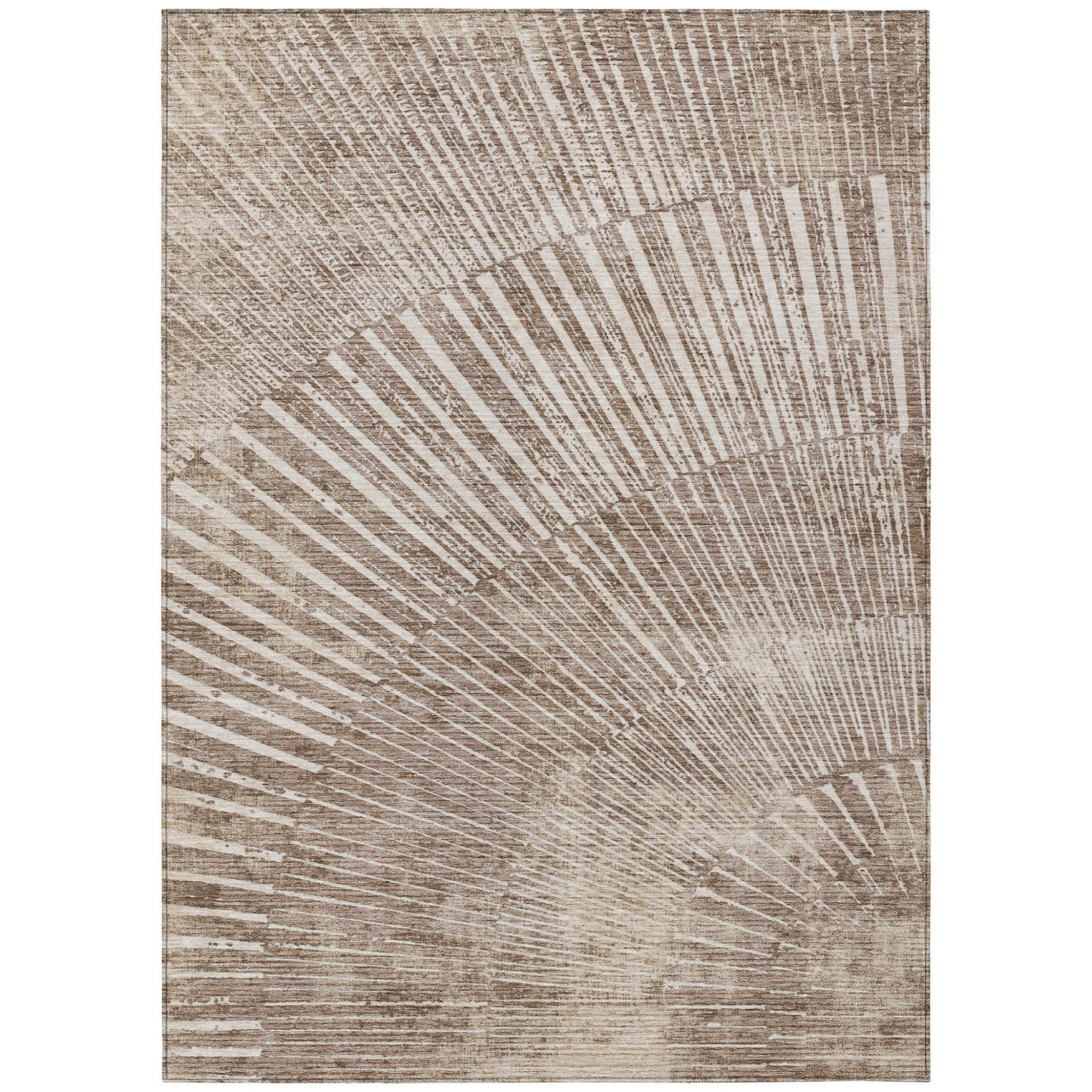 Stylish and Contemporary Abstract Washable Non-Skid and Stain-Resistant Runner Rug Ideal for Both Indoor and Outdoor Spaces