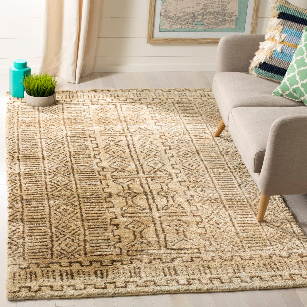 Eco-Friendly Hand-Knotted Kenya Hemp and Jute Rug for Stylish Interiors