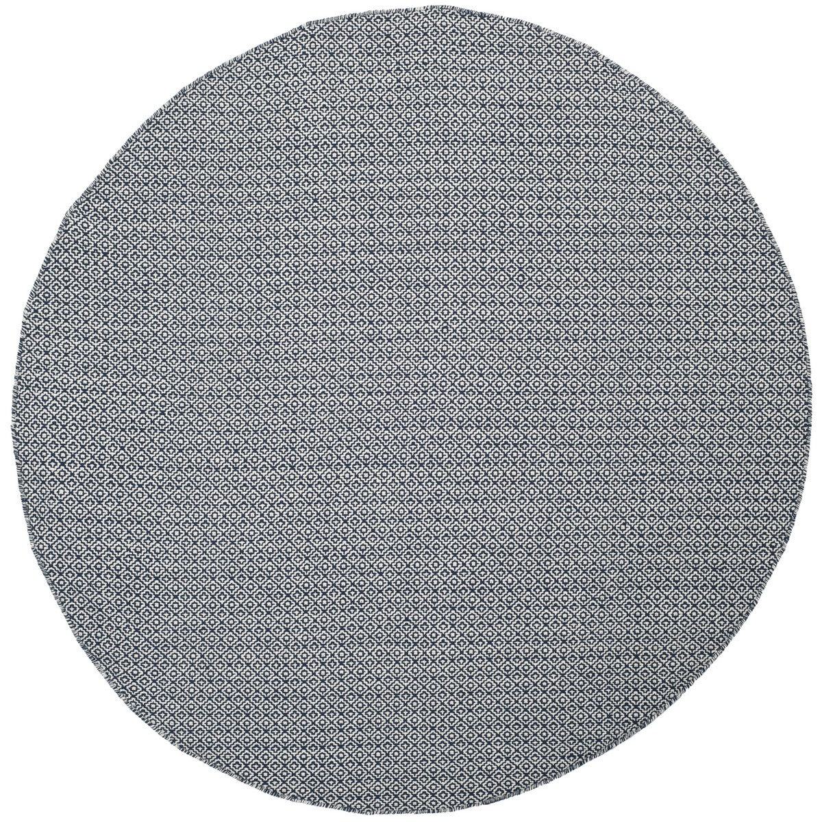 Exquisite Handmade Montauk Cotton Rug with Casual Ikat Pattern for Coastal and Contemporary Home Interior Decor
