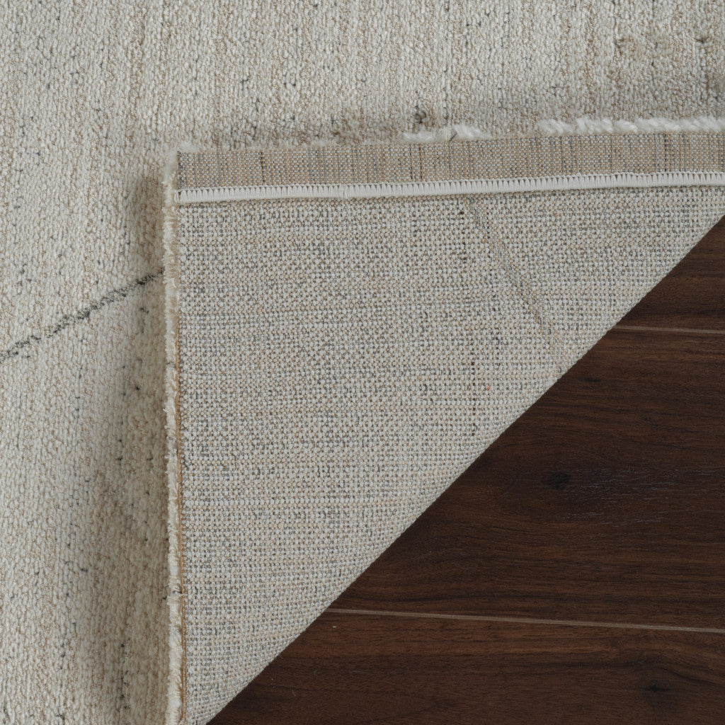 Stylish 5' x 8' Stain-Resistant Cream & Beige Abstract Distressed Area Rug for Homes