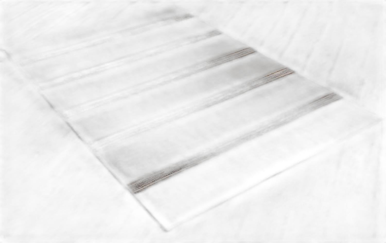 Ivory Striped Power Loom Runner Rug - Elegant Design for Modern Home Decor