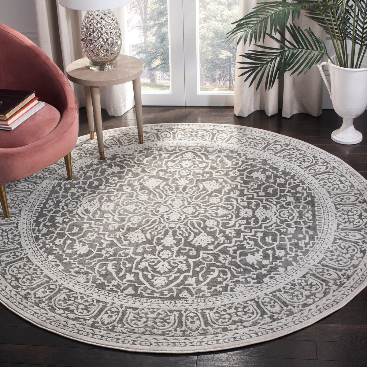 Luxurious Power Loomed Reflection Rug with Soft Pile - Composed of 60% Polypropylene and 40% Polyester, 0.39 Inch Pile Height