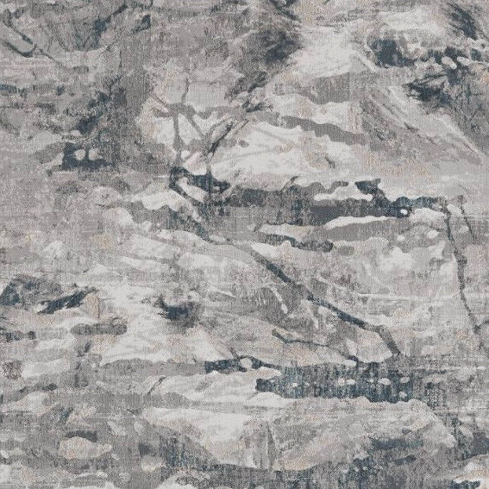 Stylish Gray Abstract Rectangle Area Rug for Cozy Home Decor