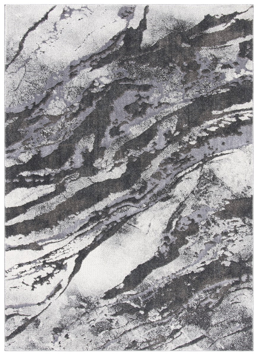 Stylish Pacific Contemporary Area Rug: Power Loomed Blend of Polypropylene & Polyester for Modern Homes