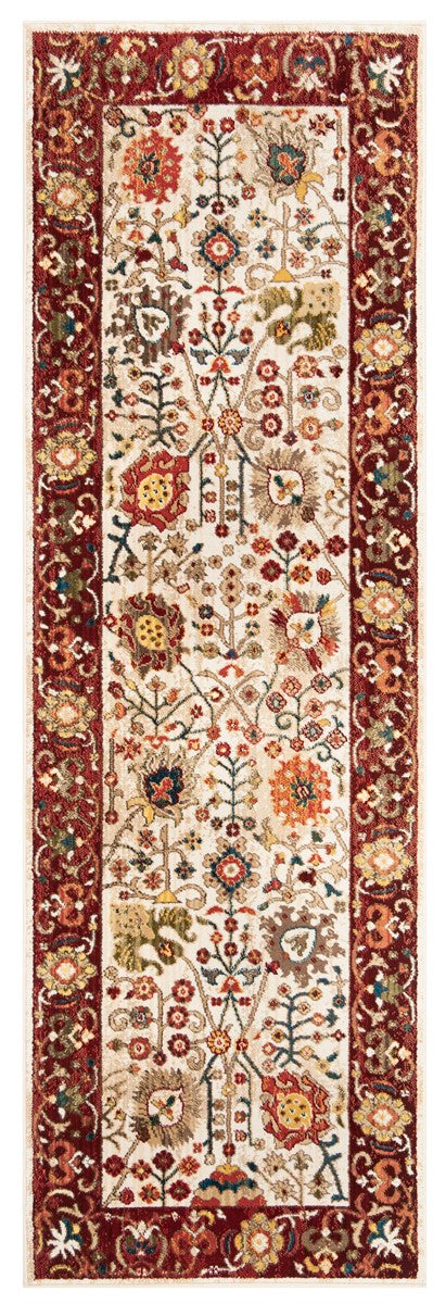 Luxurious Kashan Power Loomed Area Rug - Soft Polypropylene Pile for All Home Decor