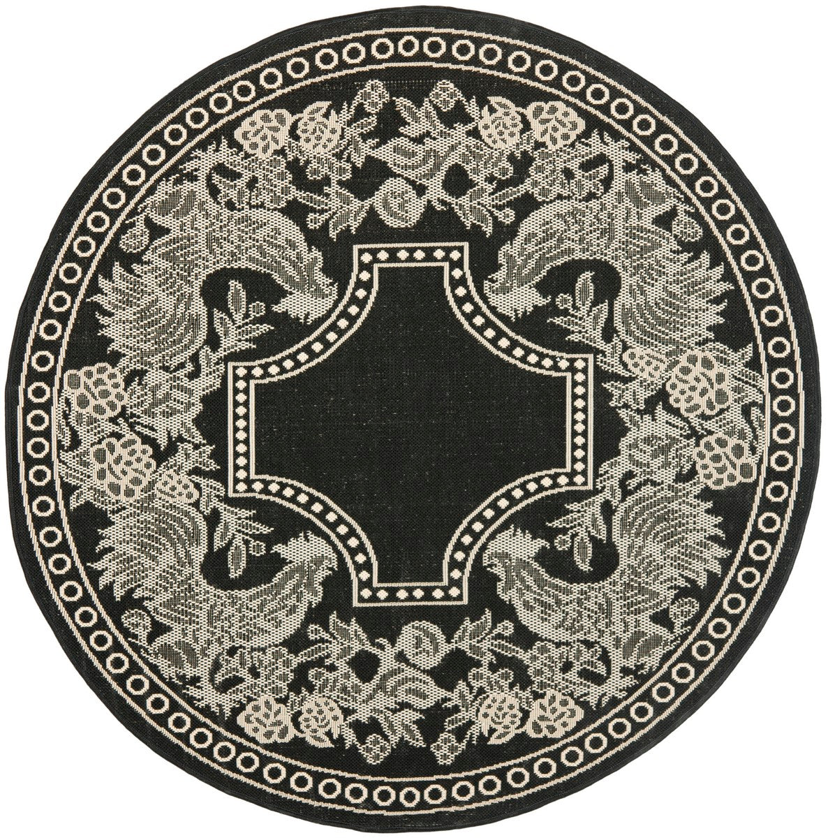 Transitional Indoor/Outdoor Rug with Updated Onion Dome Design for High-Traffic Zones