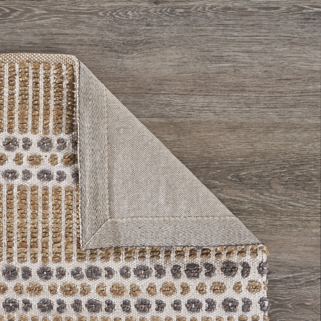 Exquisite Hand-Woven Jute Area Rug - Artisan-Crafted Masterpiece for Modern Interior Decor and a Cozy Home Vibe