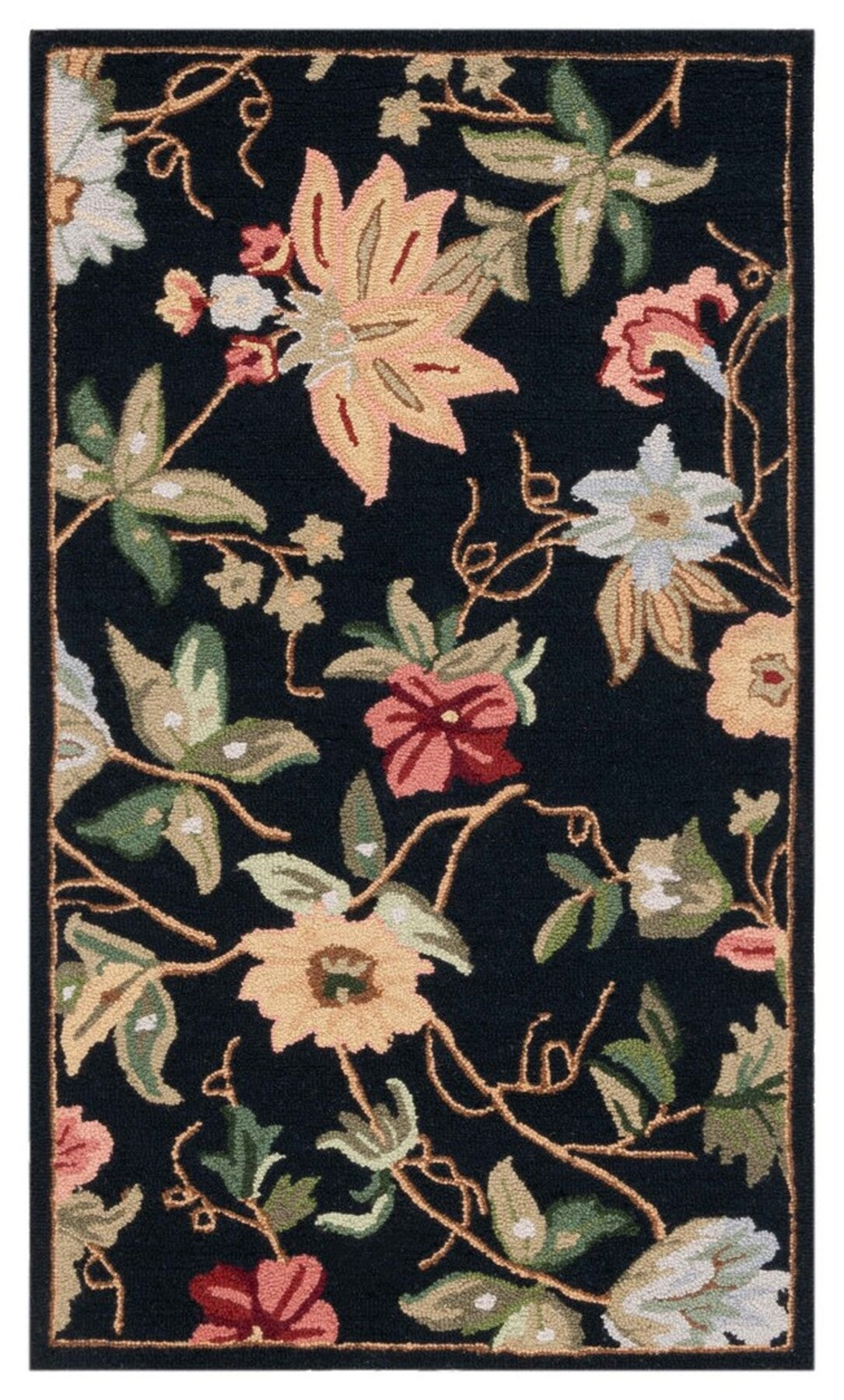 Exquisite Hand-Hooked Luxury Rug - Hk311 with Sumptuous Pure Virgin Wool Pile and Sturdy Cotton Backing for Enduring Elegance