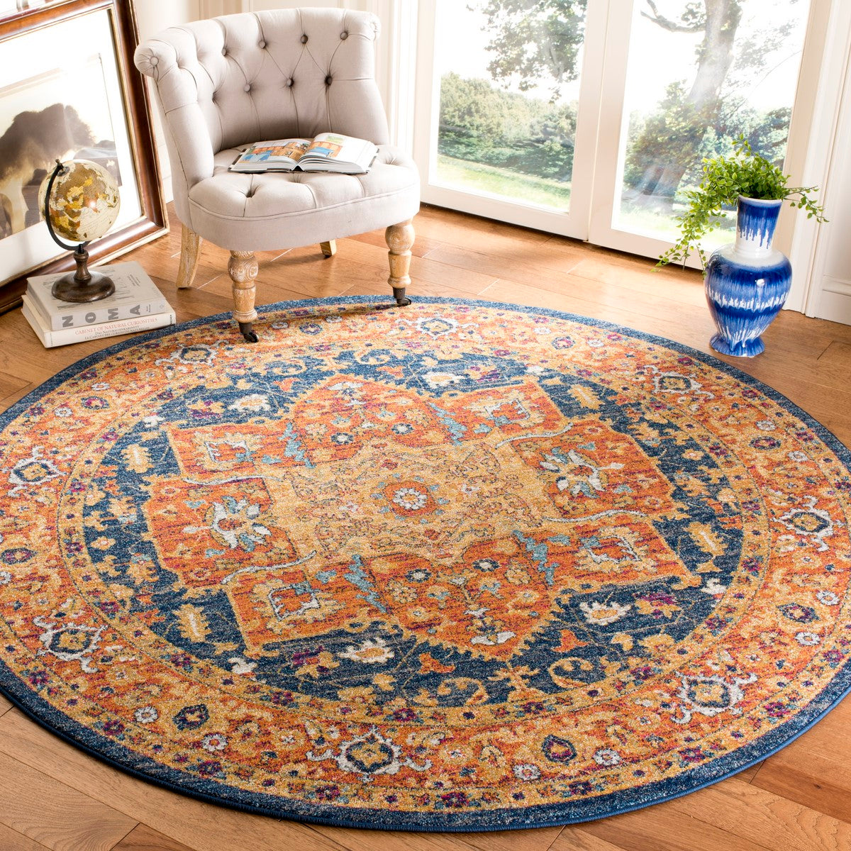 Safavieh Evoke Stylish and Fashionable Power Loomed Frieze Area Rug with Soft, Casual, and Adaptable Design for Contemporary Interiors